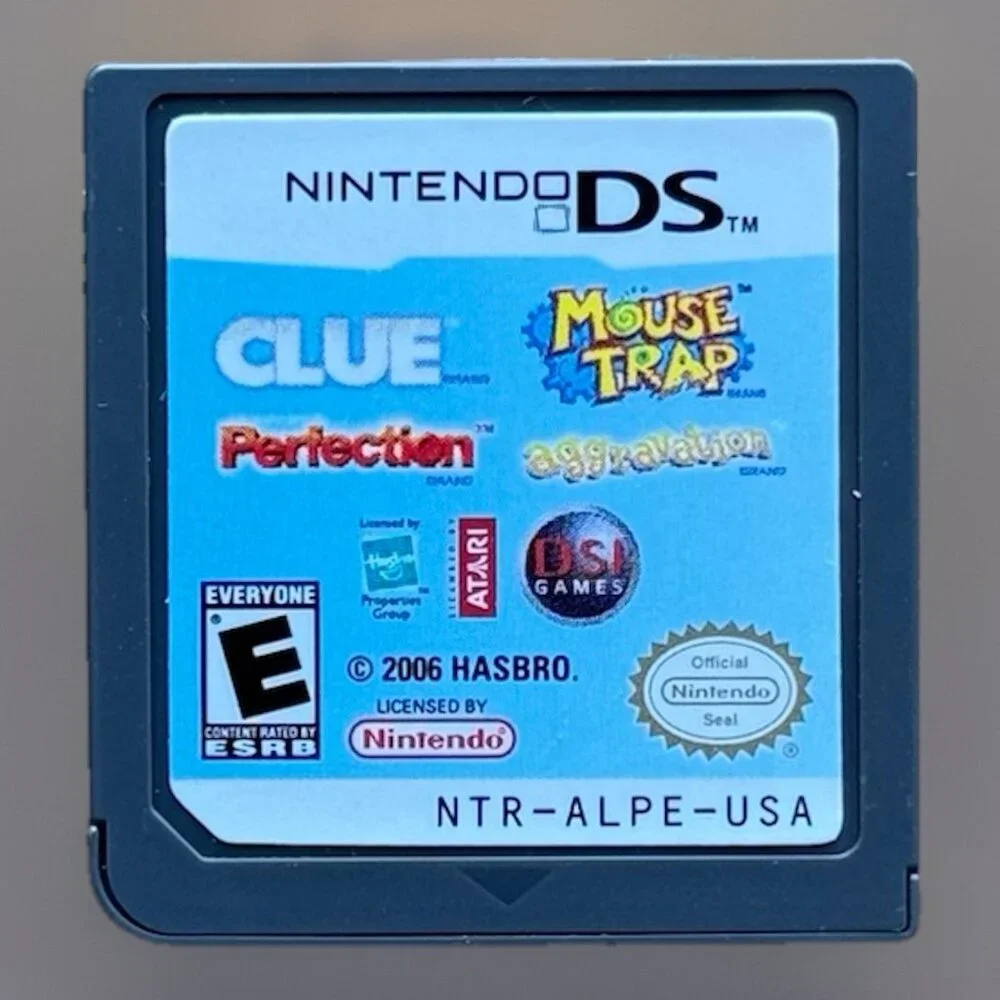 Clue/Mouse Trap/Perfection/Aggravation (Nintendo DS, 2007)‎ CIB With Manual